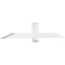 Ekena Millwork Eugene Architectural Grade PVC Gable Bracket, 72"W x 12"H x 4"D x 4"F, 4/12 Pitch GBP072X12X0404EUG00 - alternate 1